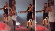 Sir, hold it! Calm actress cries out during movie shoot as big live snake placed on her neck moves in video