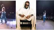 He is a stepper: Reactions as Burna Boy amuses fans with a perfect moonwalk during live stage performance