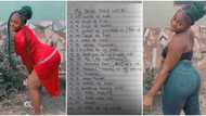"It is very small": Reactions as curvy Nigerian lady displays heavy bride price list of just 20 items