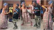 How did she learn it? Reactions as blind granny steals show with her amazing legwork in contest with young man