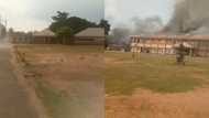 Unknown gunmen set Aguata LGA secretariat on fire in Anambra state