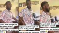 "I drank garri throughout this project": Man in tears as supervisor trashes his research work