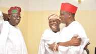 Jagorar APC, Tinubu, ya yi wa Kwankwaso ta'aziyyar rasuwar mahaifinsa