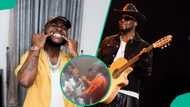 Moment Davido and Wyclef Jean greeted each other at Abuja event trends: “Sweet Fanta Diallo”