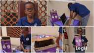 9-year-old Nigerian boy builds automatic trash can with paper and batteries, showcases it in video