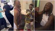 Celeb link-up: Rapper Phyno hosts Burna Boy, Timaya, Peruzzi, Portable, other top stars in his Lagos crib
