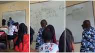 Confusion as Nigerian lecturer 'fails' to solve maths problem during class, video sparks reactions