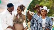 Priscilla Ojo’s baby bump steals the spotlight in new ocean-view photos with Juma Jux, fans drool