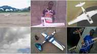 19-year-old Nigerian boy builds radio-controlled aeroplane, wows many as he flies and lands it safely in video