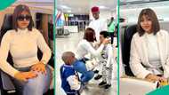 Regina Daniels flies out without Ned Nwoko, her kids to Mexico, shares video