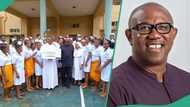 Photos emerge as Peter Obi donates N50m to Shanahan Varsity, N10m to Anambra nursing school