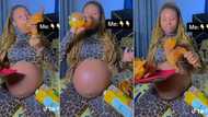 "Don't play with your life": Pregnant woman consumes 2 full chicken and juice in video, says doctor warned her