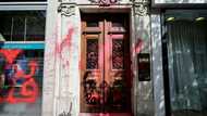 Israeli airline's Paris offices daubed with red paint, slogans