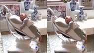 Smart bouncer that rocks baby to sleep stirs reaction as kid enjoys best time of his life