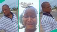 Lady's first time of meeting biological father leaves people in tears, her reaction goes viral
