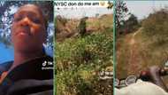 "See where them carry me go": Female corper passes through thick bush to her PPA, laments in video