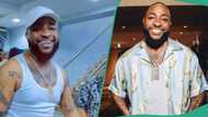 Little boy kneels down to greet Davido, fans gush over viral video: “The parents did a good job”