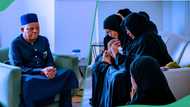 Buhari’s death: Emotion, tears as Shettima visits Aisha Buhari in London, photos go viral