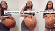 "Expecting 7 babies": Pregnant lady with massive baby bump dances in video, people react