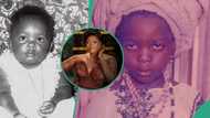 “See as you thick”: Eniola Badmus shares throwback photos of herself as a chubby baby, fans roll with laughter