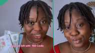 "It's N11k": Nigerian Lady Who Has 150 Ghanaian Cedis is Unable to Convert it to Naira