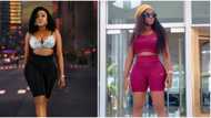 So gorgeous: Fans drool as actress Ini Edo flaunts her banging figure in pink shorts in trending video