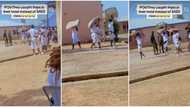 "People's serious boyfriends": 3 corp members made to carry beds on their heads as punishment, video emerges