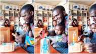 Dad who couldn't afford cake uses sliced bride for daughter's birthday, lights candle on it in viral video