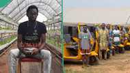 "We saw a need": Nigerian farmer Samson Ogbole gives 8 men tricycles, opens up on his motivation