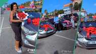 Man in polygamous relationship spoils his 2 wives with cars worth millions, video goes viral online