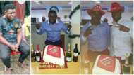 Old photos of Bayelsa kidnapper John Lyon celebrating his birthday inside banking hall surfaces online