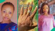 Nigerian lady flaunts ring in video after partner proposed to her: "I have been tapping from others"