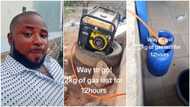 "Solar is still better": Nigerian man transforms fuel generator to use gas, plugs 12kg cylinder to it