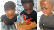 Little boy rejects cake from mum, cries uncontrollably as he insists on getting a baby sister, video wows many