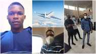 Nigerian man 'enters' aeroplane for the first time, says it has always been his childhood dream