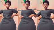 "Her body is natural": Pretty black girl flaunts Her hips and tiny waist in video, captures attention
