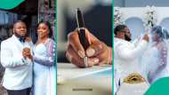 "I go borrow tomorrow": Man weds lady who borrowed his pen during NYSC CDS, wedding clip trends