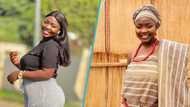 Felicia Osei falls while dancing in heels and slaying in a bodycon dress: "U never see anything"