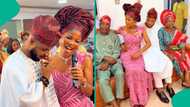 Neighbours who ended together over powerbank gets married, video of their wedding goes viral