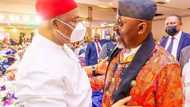 Despite political differences, Hope Uzodinma, Rochas Okorocha hug at Abuja event