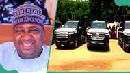 Celebration as Nigerian governor gifts monarchs brand new SUVs, photo emerges