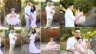 Man beautifully recreates late wife's pregnancy photos with their 1-year-old daughter, images light up the net