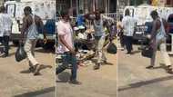 "His walking step is funny": Rare video of VeryDarkMan in market causes buzz online