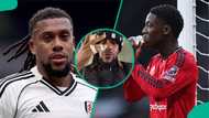 Iwobi displays bandaged fingers after intense clash with Man United star Mainoo, video