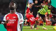 What Bukayo Saka said after leaving Liverpool defender hospitalised after EPL clash