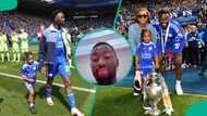 Super Eagles star Wilfred Ndidi shows off hilarious makeover from his daughter