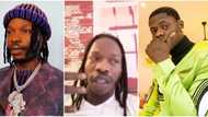 Videos of Naira Marley's alleged phone conversation with Mohbad sparks reactions: "Na AI"