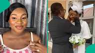 Couple shares amount they spent on civil wedding, peeps react: "Tie N1,500, suit N60k"