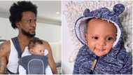 Youngest landlord in Nigeria: Omashola gifts his 'oyinbo' baby plot of Land in Lagos as he clocks 3-months-old