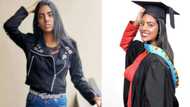 Celebration as stunning lady who failed math in matric graduates with 16 distinctions, shares cute photos